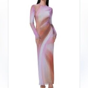 AFRM Women’s Didi Dress in Lilac Watercolor Size S